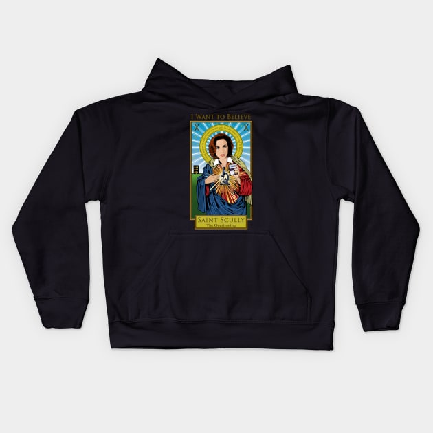 Saint Scully Kids Hoodie by Pop Art Saints